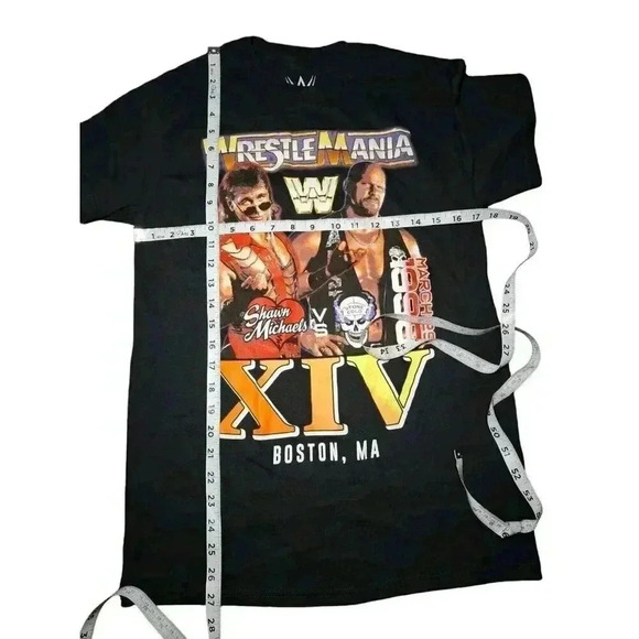 Wrestle Mania 1998 t-shirt small black short sleeve stone cold Shawn Michael - Picture 5 of 6